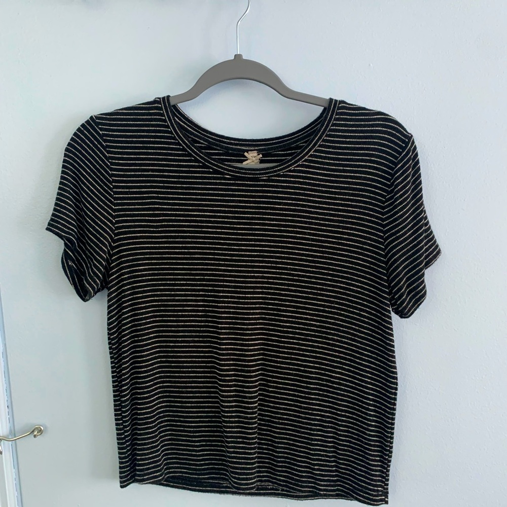 Black and white striped shirt